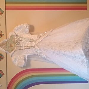 Girl's White Princess/Holiday Dress